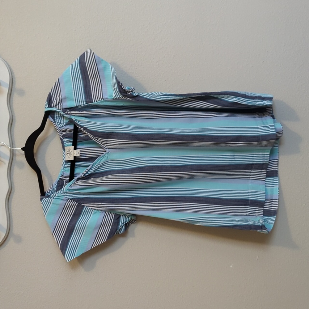 St. John's Bay Striped Short sleeve top